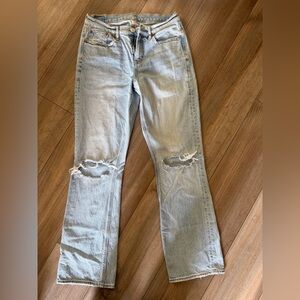 American Eagle 90s boot cut Light Blue Distressed  Jeans